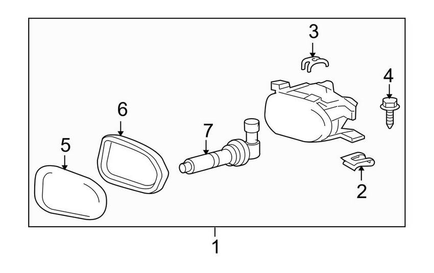 Mercedes Fog Light Lens - Front Driver Left 2118260190